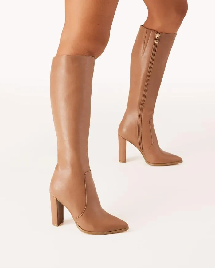 Boots Billini Knee High Boots KORS TOFFEE TEXTURE