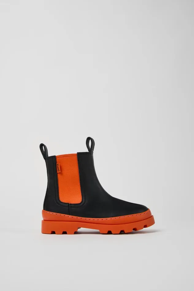 Boots Kids Camper Brutus Black Leather Chelsea Boots Boots Kids Camper Brutus Black Leather Chelsea Boots