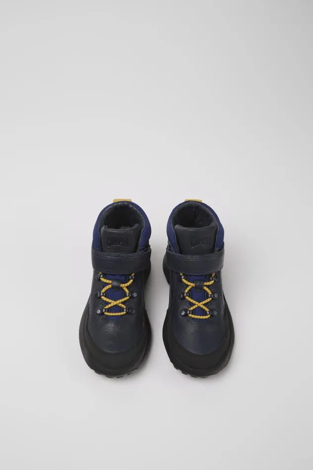 Boots Kids Camper CRCLR GORETEX Blue Leather And Textile Ankle Boots Boots Kids Camper CRCLR GORETEX Blue Leather And Textile Ankle Boots