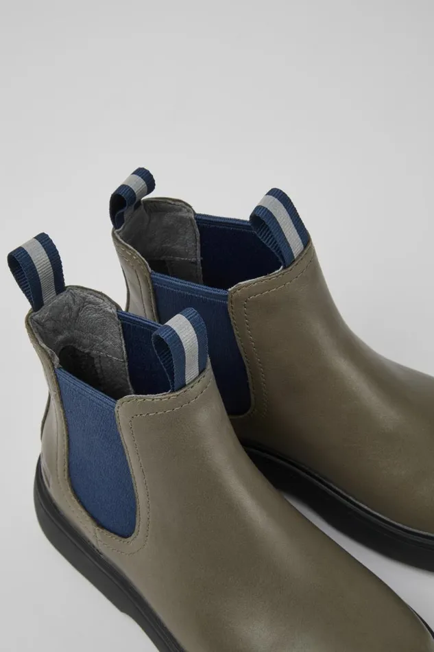 Boots Kids Camper Norte Gray And Blue Ankle Boots