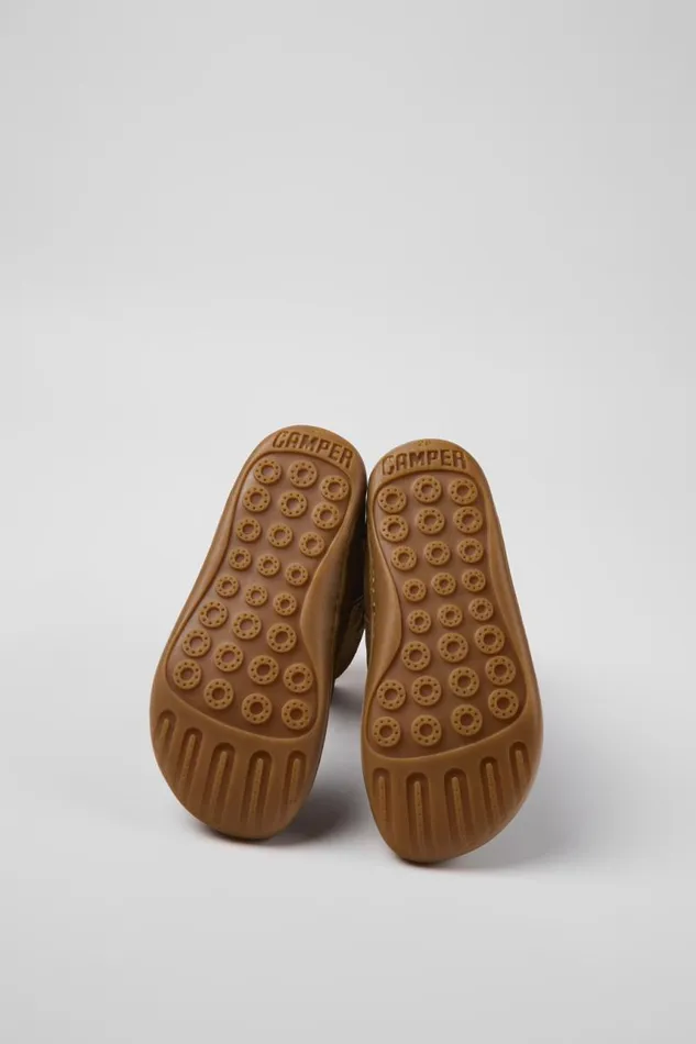 Boots Kids Camper Peu Brown Nubuck And Leather Boots Boots Kids Camper Peu Brown Nubuck And Leather Boots