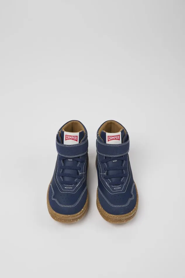 Boots Kids Camper Runner Dark Blue Leather And Nubuck Ankle Boots Boots Kids Camper Runner Dark Blue Leather And Nubuck Ankle Boots