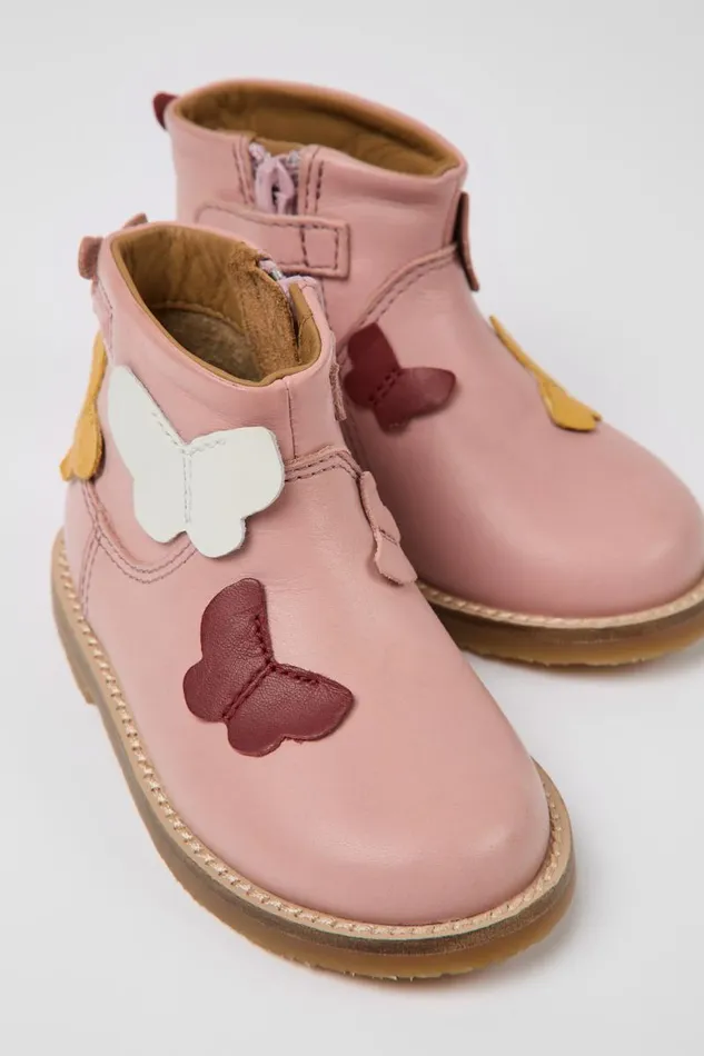 Boots Kids Camper Twins Multicolored Leather Boots