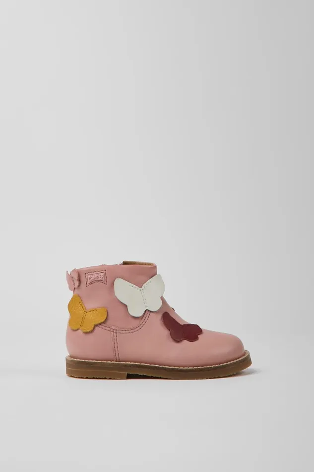 Boots Kids Camper Twins Multicolored Leather Boots Boots Kids Camper Twins Multicolored Leather Boots