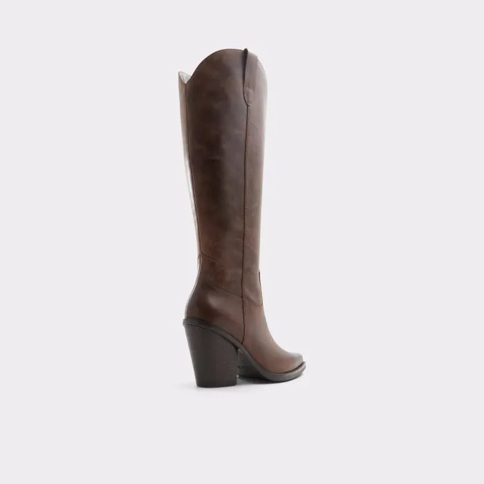 Boots Women ALDO Nevada Western KneeHigh Boot 8211 Brown