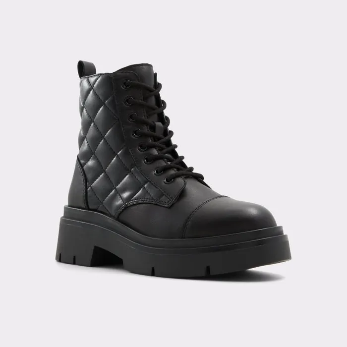 Boots Women ALDO Winterrose Combat Ankle Boot 8211 Black
