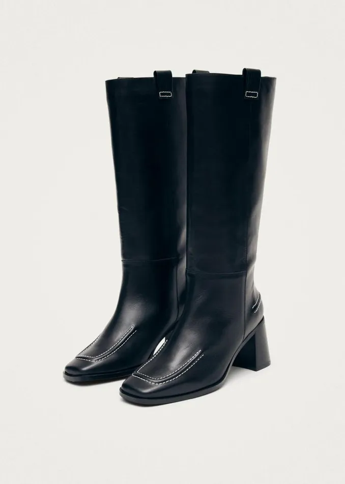 Boots Women ALOHAS Brayden Black Leather Boots