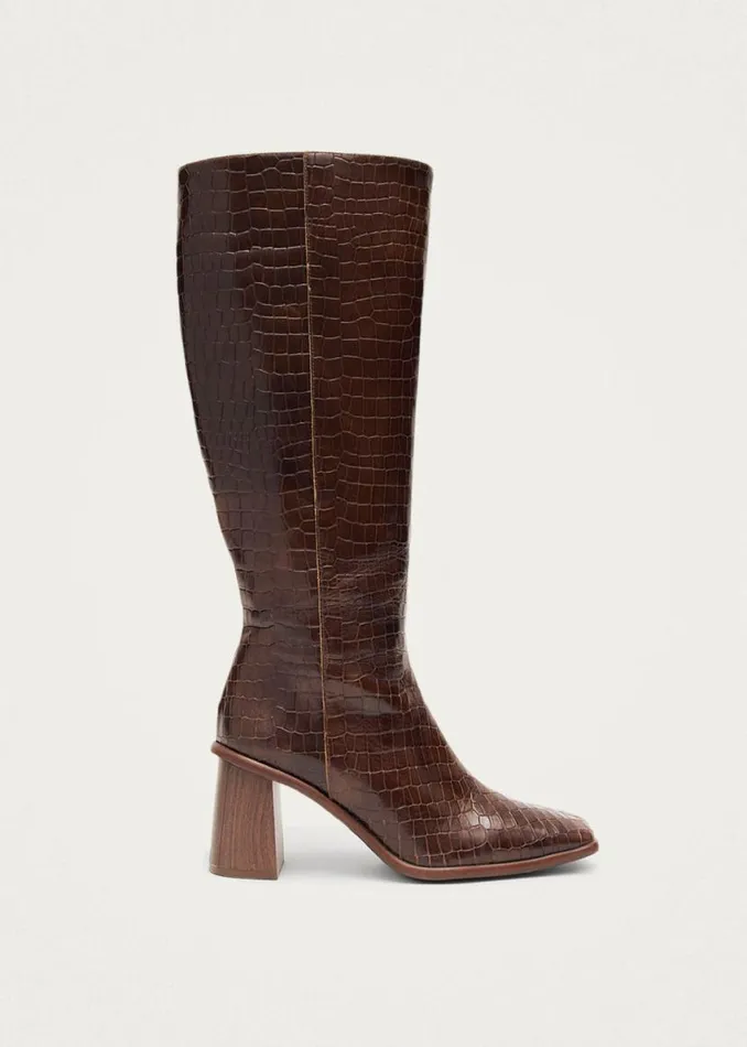 Boots Women ALOHAS East Alli Brown Leather Boots