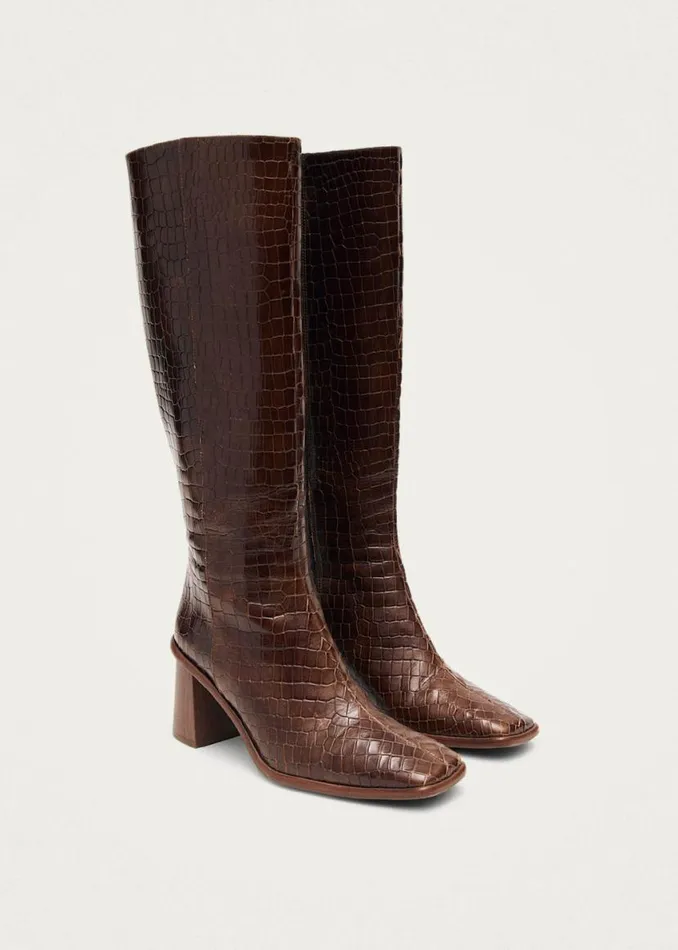 Boots Women ALOHAS East Alli Brown Leather Boots