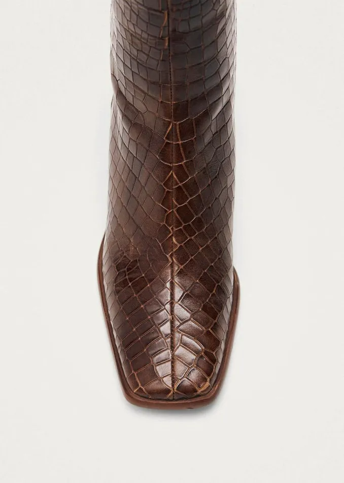 Boots Women ALOHAS East Alli Brown Leather Boots