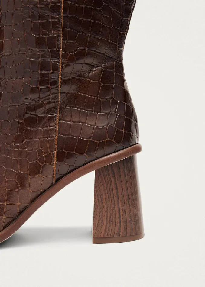 Boots Women ALOHAS East Alli Brown Leather Boots