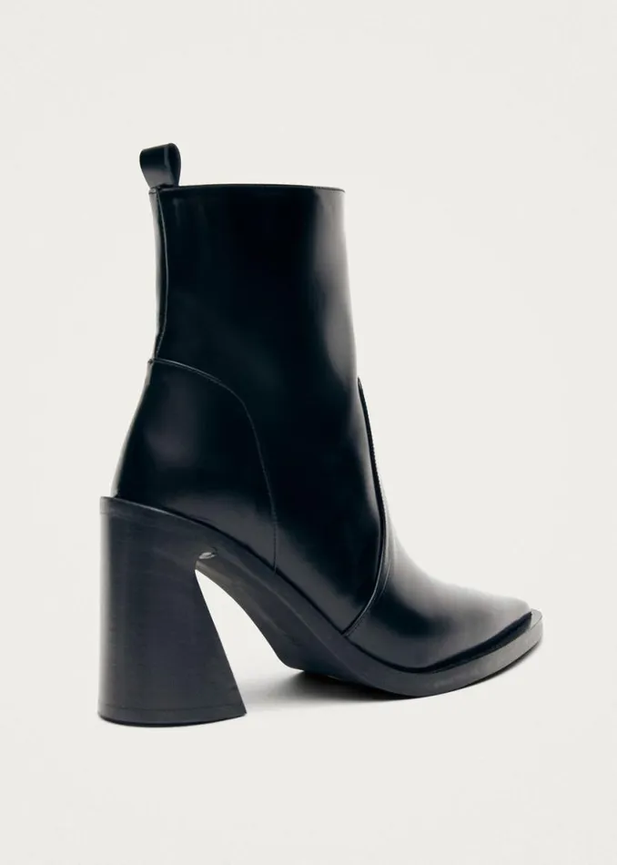 Boots Women ALOHAS Haylo Black Leather Ankle Boots