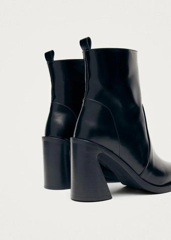 Boots Women ALOHAS Haylo Black Leather Ankle Boots