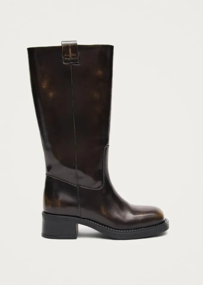 Boots Women ALOHAS Sajan Brown Leather Boots