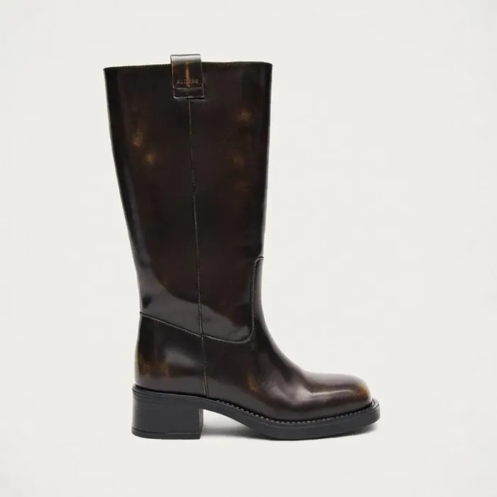 Boots Women ALOHAS Sajan Brown Leather Boots