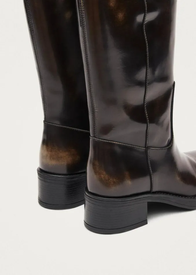 Boots Women ALOHAS Sajan Brown Leather Boots