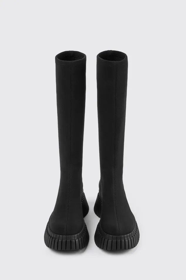Boots Women Camper BCN TENCEL Black Textile Mid Boots Boots Women Camper BCN TENCEL Black Textile Mid Boots