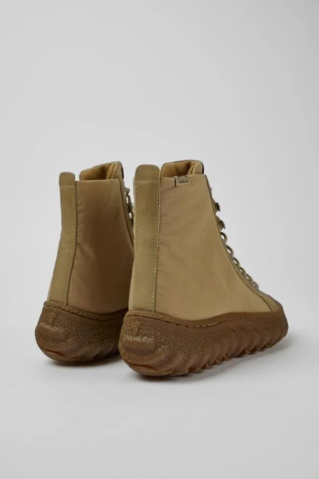 Boots Women Camper Ground MICHELIN Beige Textile And Leather Ankle Boots Boots Women Camper Ground MICHELIN Beige Textile And Leather Ankle Boots