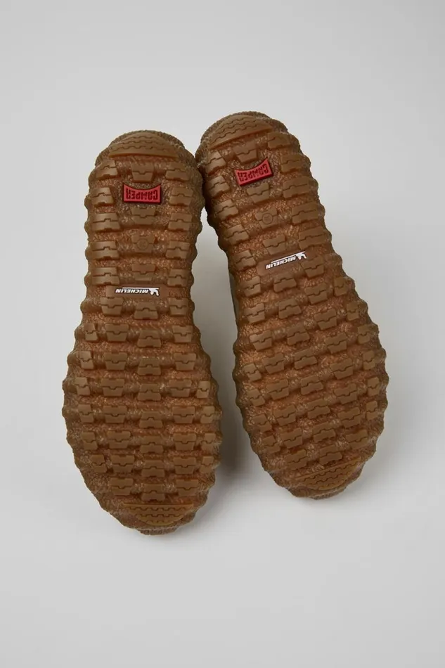 Boots Women Camper Ground MICHELIN Beige Textile And Leather Ankle Boots Boots Women Camper Ground MICHELIN Beige Textile And Leather Ankle Boots