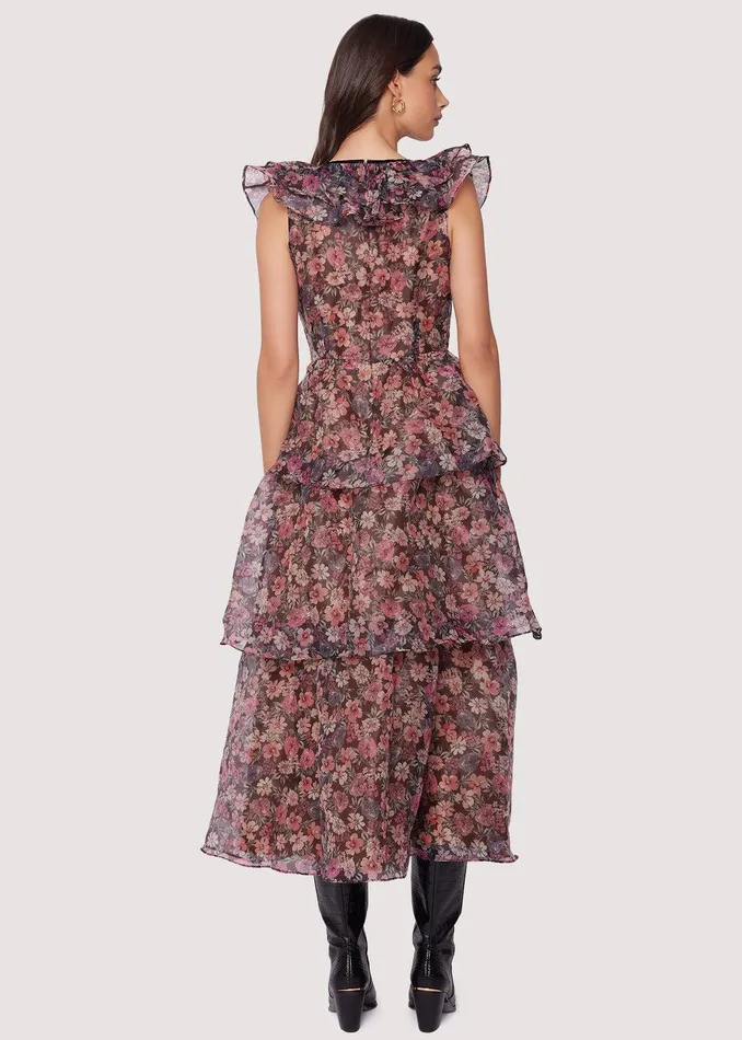 Botanique Maxi Dress Blackfloral Women Lost Wander Dresses