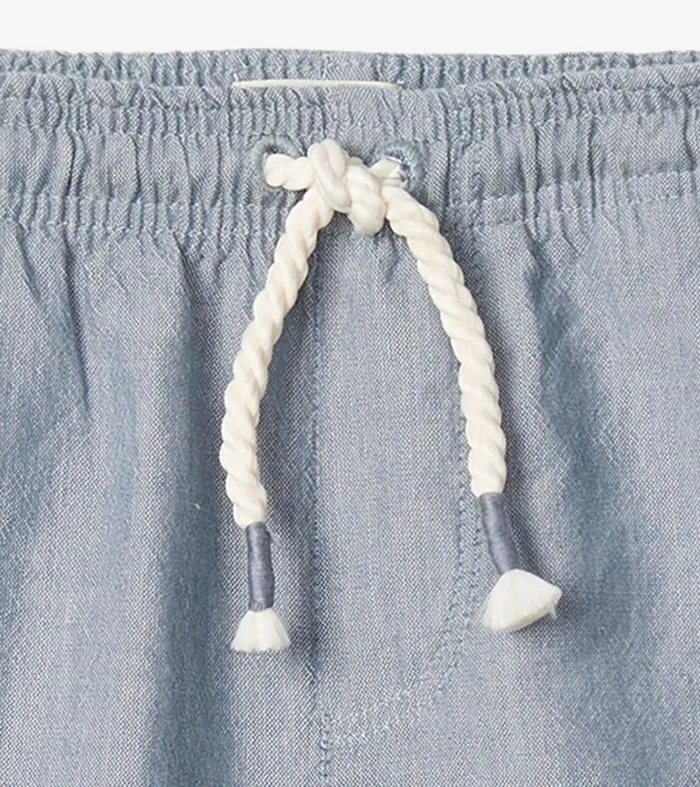 Bottoms Baby and Toddler Hatley Baby and Toddler Boys Chambray Pull On Shorts