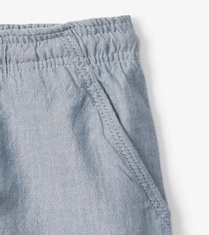 Bottoms Baby and Toddler Hatley Baby and Toddler Boys Chambray Pull On Shorts