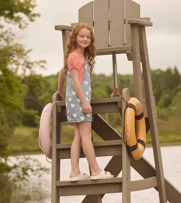 Bottoms Girls Hatley Girls Hearts Slouchy Overalls