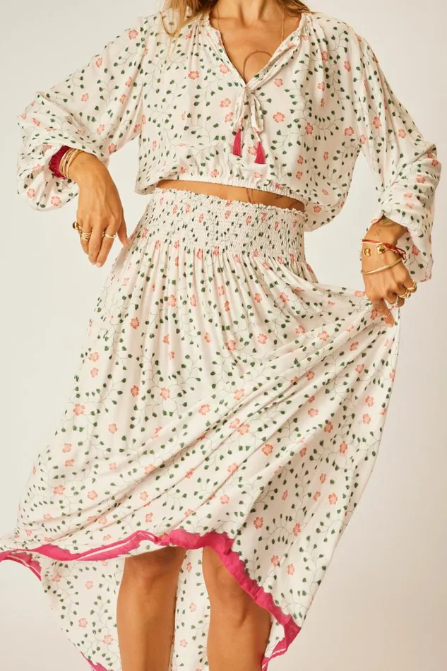 Bottoms Shop Natalie Martin BELLA SKIRT Pinwheel Cotton