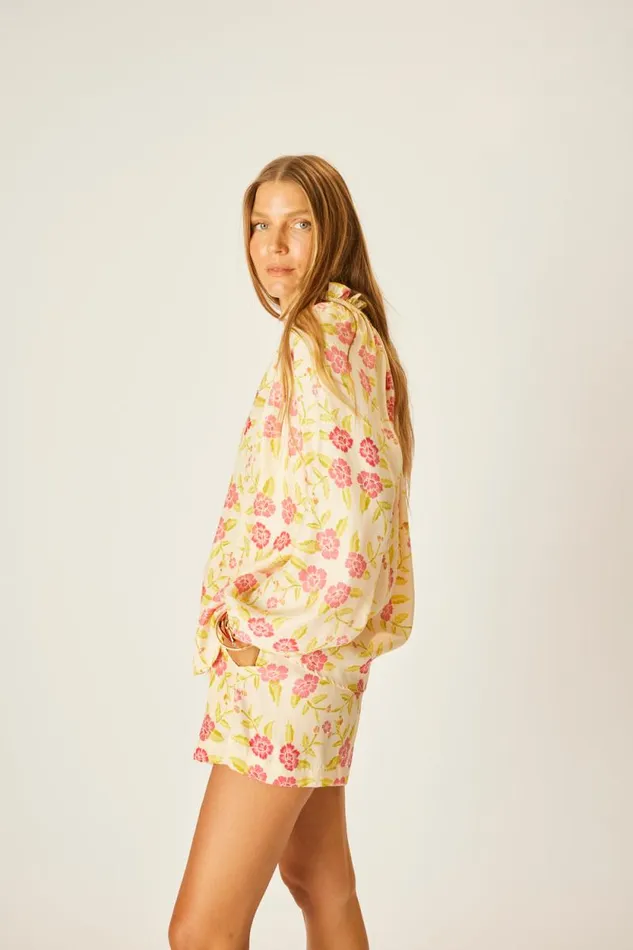 Bottoms Shop Natalie Martin JASPER SHORT Prairie Dusty Crimson