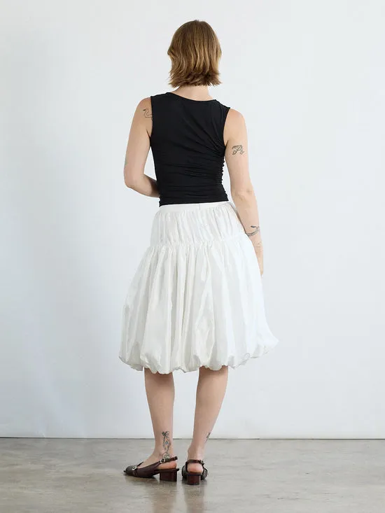 Bottoms Women Lisa Says Gah Whip Balloon Skirt White Bottoms Women Lisa Says Gah Whip Balloon Skirt White