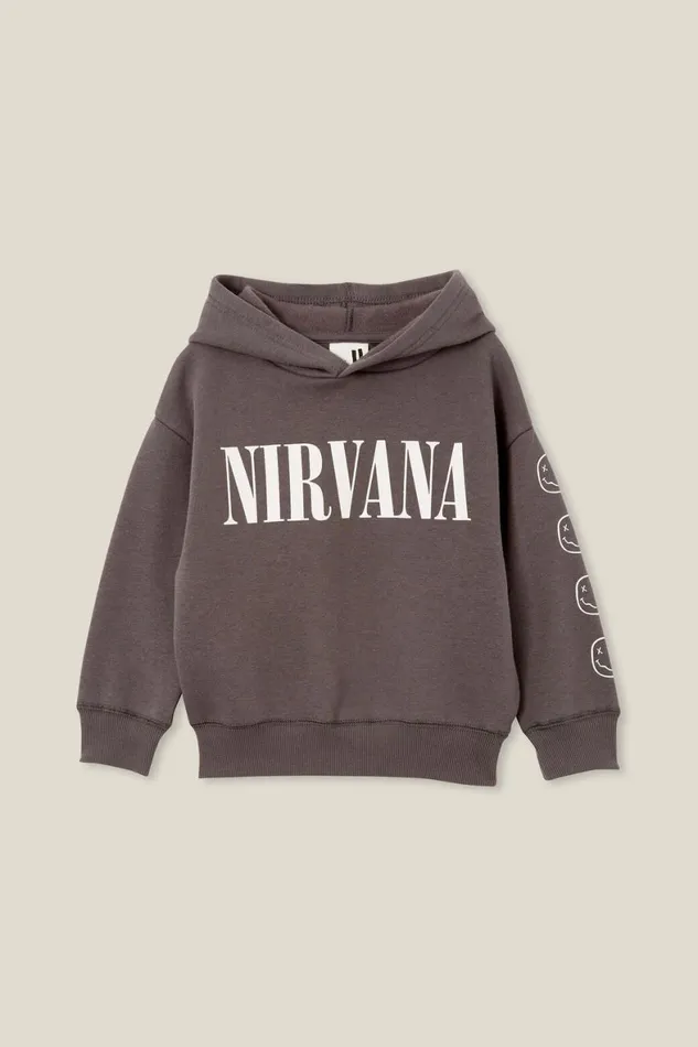Boys 214 Sweatshirts and Sweatpants Cotton On License Emerson Hoodie Lcn Mt Rabbit Greynirvana