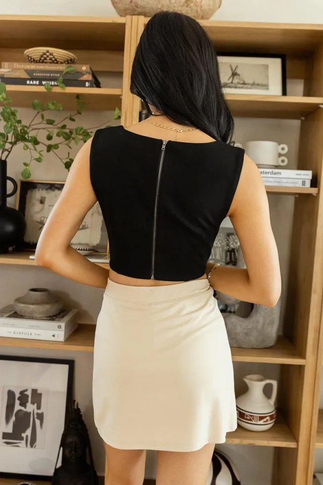 Braelynn Crop Top In Black 8211 FINAL SALE Black Women Bohme Sets