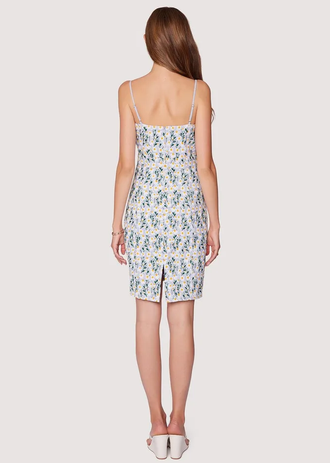 Breath Of Youth Scallop Pencil Dress Lightblue Women Lost Wander Dresses