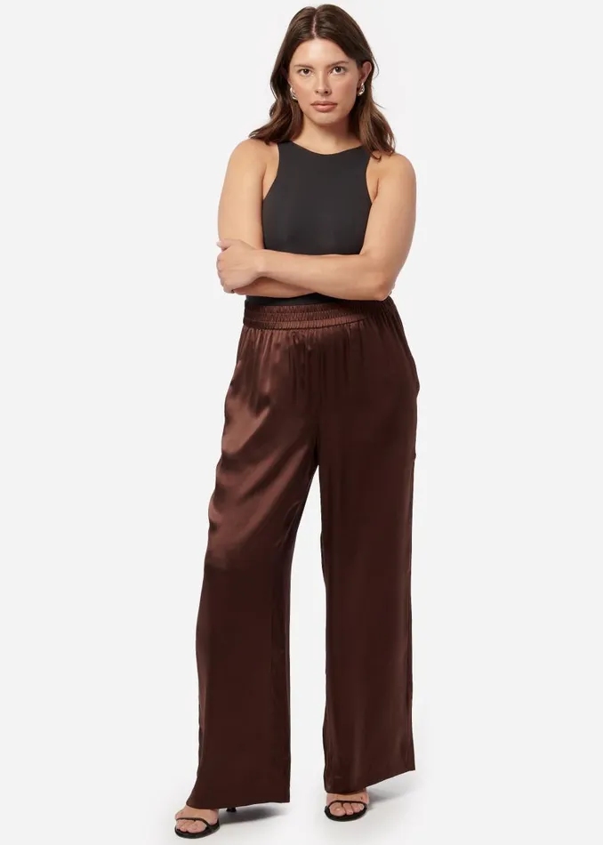 CAMI NYC Bottoms Women Bleecker Pant Chocolate