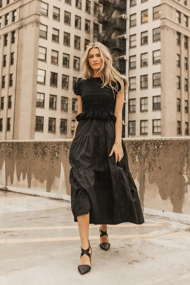Carey Maxi Dress In Black Black Women Bohme Dresses