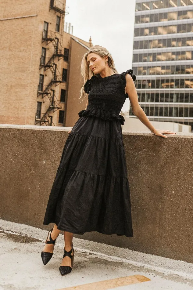Carey Maxi Dress In Black Black Women Bohme Dresses