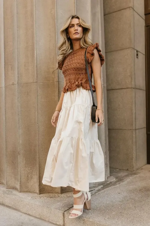 Carey Maxi Dress In Brown Brown Women Bohme Dresses