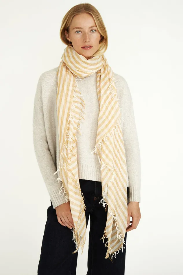 Cashmere And Silk Scarf Honey Linea Women Chan Luu Scarves