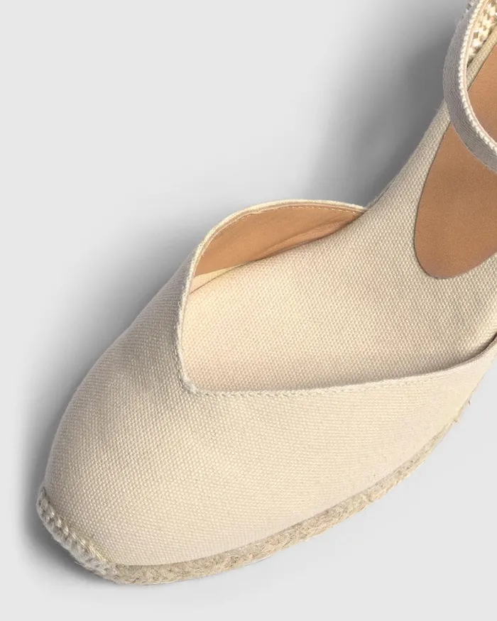 Castaer Chiarita6001 Ivory Women Wedges