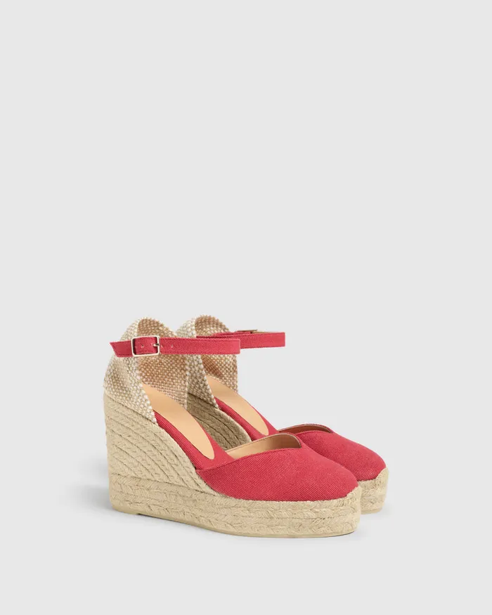 Castaer Chiarita8ed002 Rojo Carmn Women Wedges