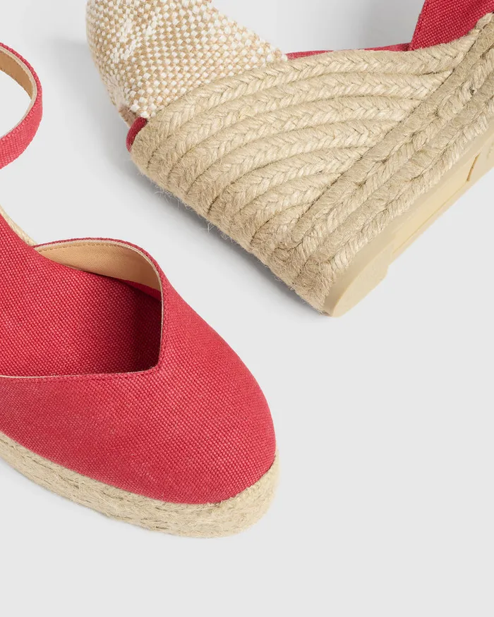 Castaer Chiarita8ed002 Rojo Carmn Women Wedges