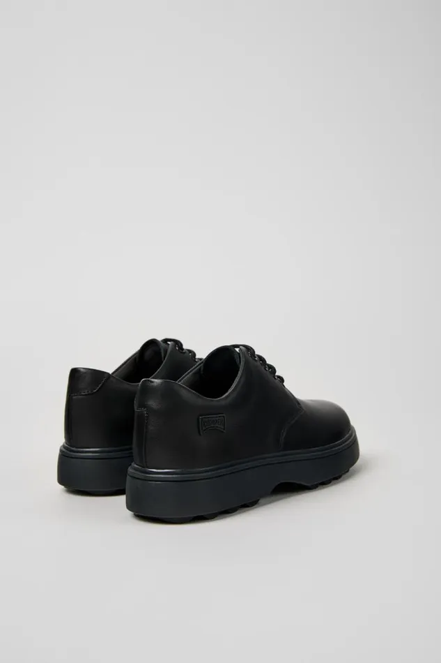Casual Shoes Kids Camper Norte Black Leather Laceup Shoes Casual Shoes Kids Camper Norte Black Leather Laceup Shoes