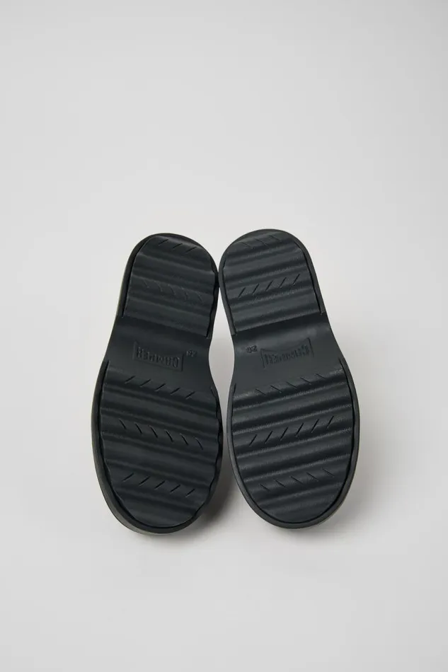 Casual Shoes Kids Camper Norte Black Leather Laceup Shoes Casual Shoes Kids Camper Norte Black Leather Laceup Shoes