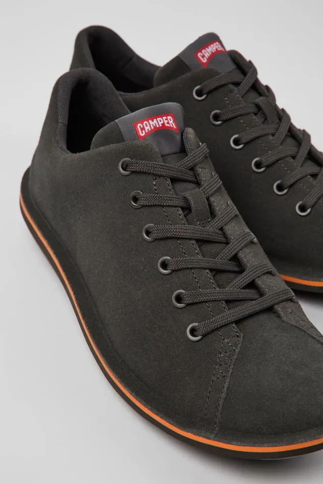Casual Shoes Men Camper Beetle Dark Gray Nubuck Shoes