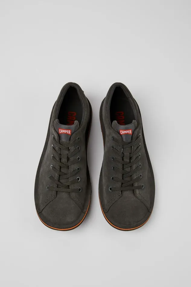 Casual Shoes Men Camper Beetle Dark Gray Nubuck Shoes Casual Shoes Men Camper Beetle Dark Gray Nubuck Shoes