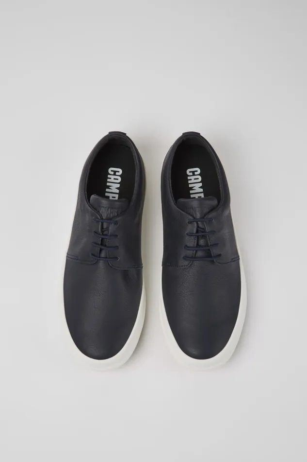 Casual Shoes Men Camper Chasis Blue Leather Shoes Casual Shoes Men Camper Chasis Blue Leather Shoes