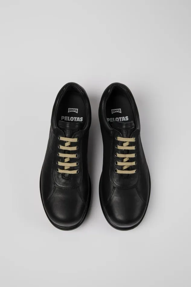 Casual Shoes Men Camper Pelotas Black Leather Shoes Casual Shoes Men Camper Pelotas Black Leather Shoes