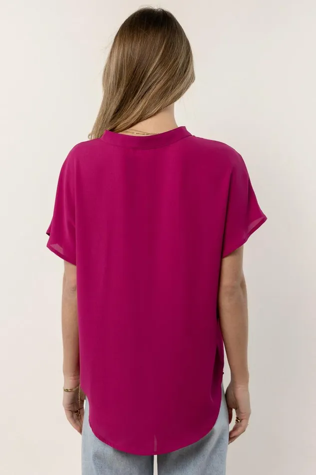 Celeste Blouse In Fuchsia 8211 FINAL SALE Fuchsia Women Bohme Tops