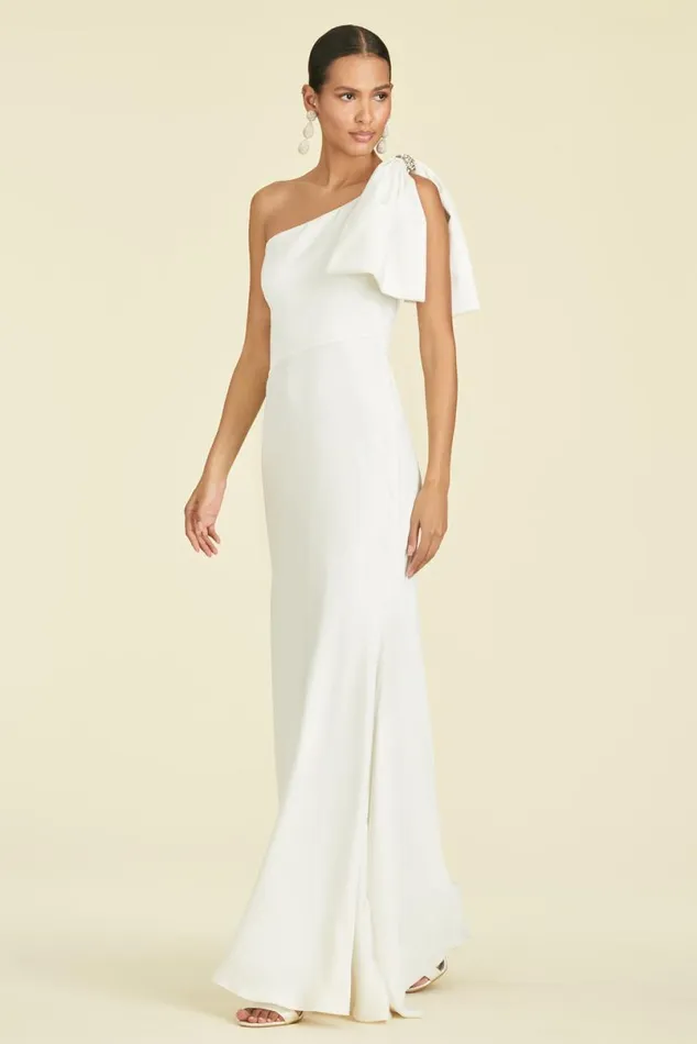 Ceremony Women Sachin and Babi Aubrey Gown 8211 Off White