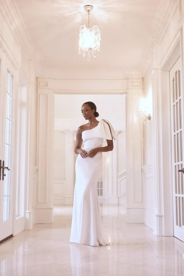Ceremony Women Sachin and Babi Aubrey Gown 8211 Off White